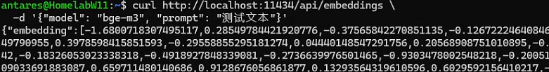 bge-m3 embedding 测试